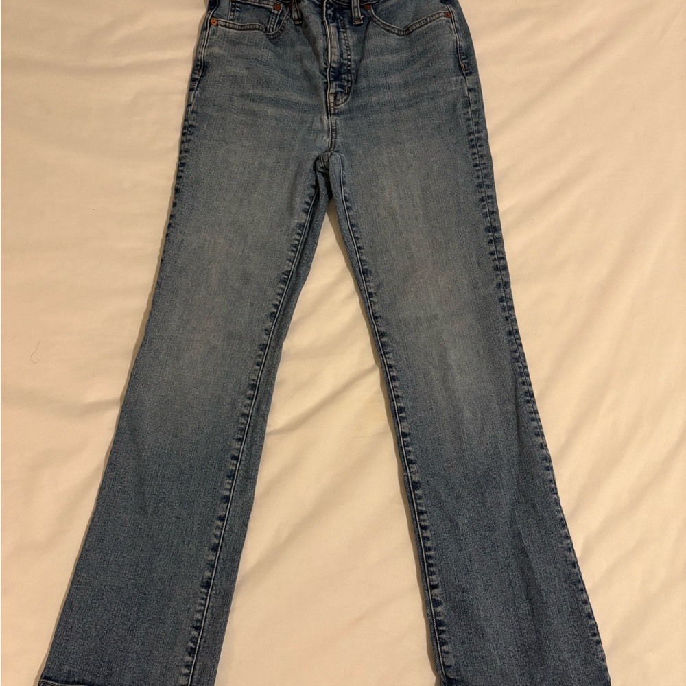 Madewell Women's Straight Leg Cali Demi-Boot Blue Jeans